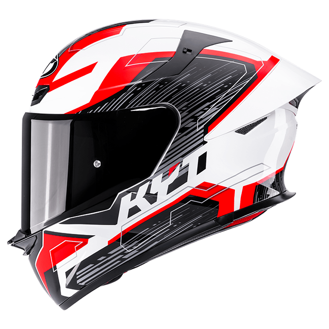 Casque KYT TT-Revo Speeding Blanc / Rouge Y6TR0051 