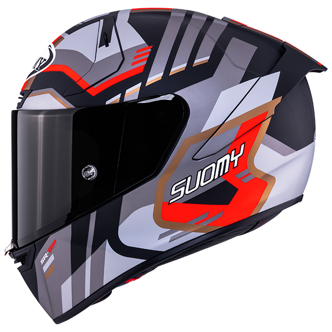 Suomy SR-GP Evo Infrared Matt Gray/Red – Racing Helmet – TGP
