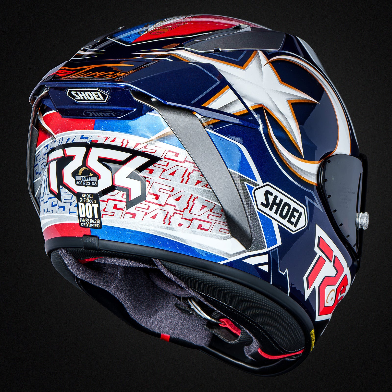 Casco Shoei X-SPR PRO Replica di Toprak Razgatlıoğlu 2025 