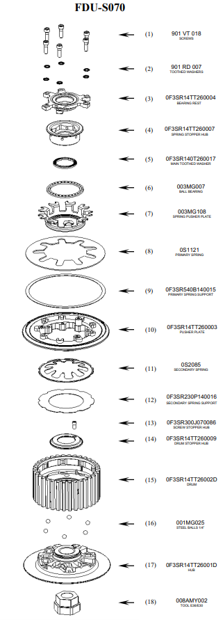 STM Anti-Hopping-Kupplung Ducati Panigale 959 (16-19) FDU-S070