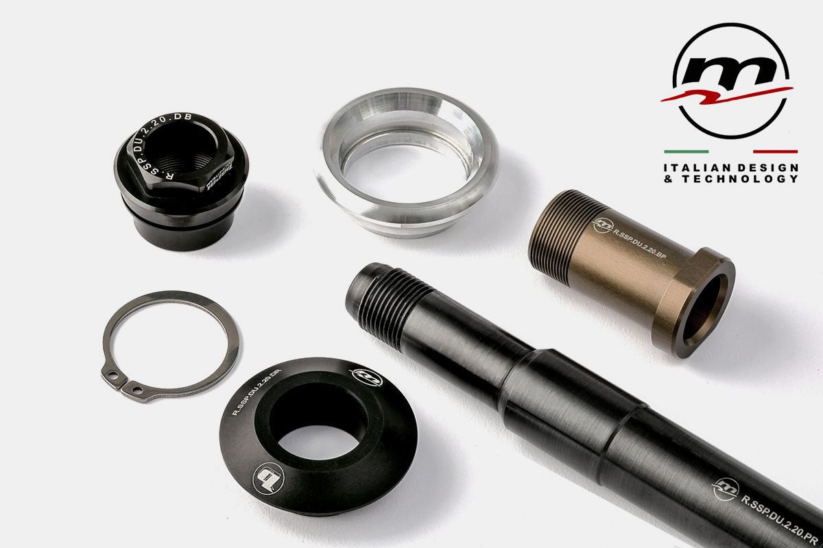 Kit de changement rapide d'axe de roue avant Melotti Racing Ducati Panigale V2 955 (20-24) BA-SSP.DU.2.20.KPRAR 