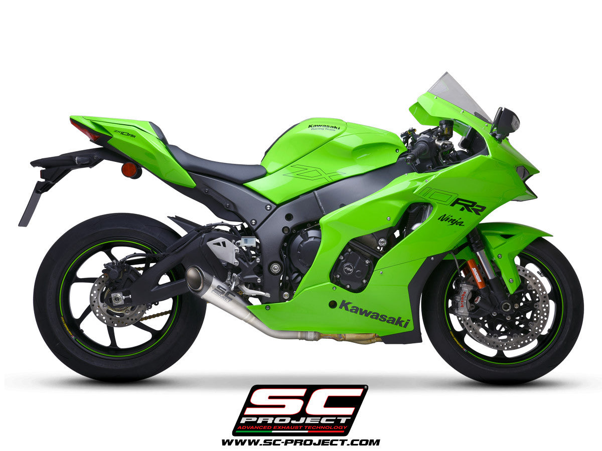 SC-Project Slip-On S1 + tubo de substituição KAT Kawasaki ZX-10 R/RR (21-25) K38A-DET41T 