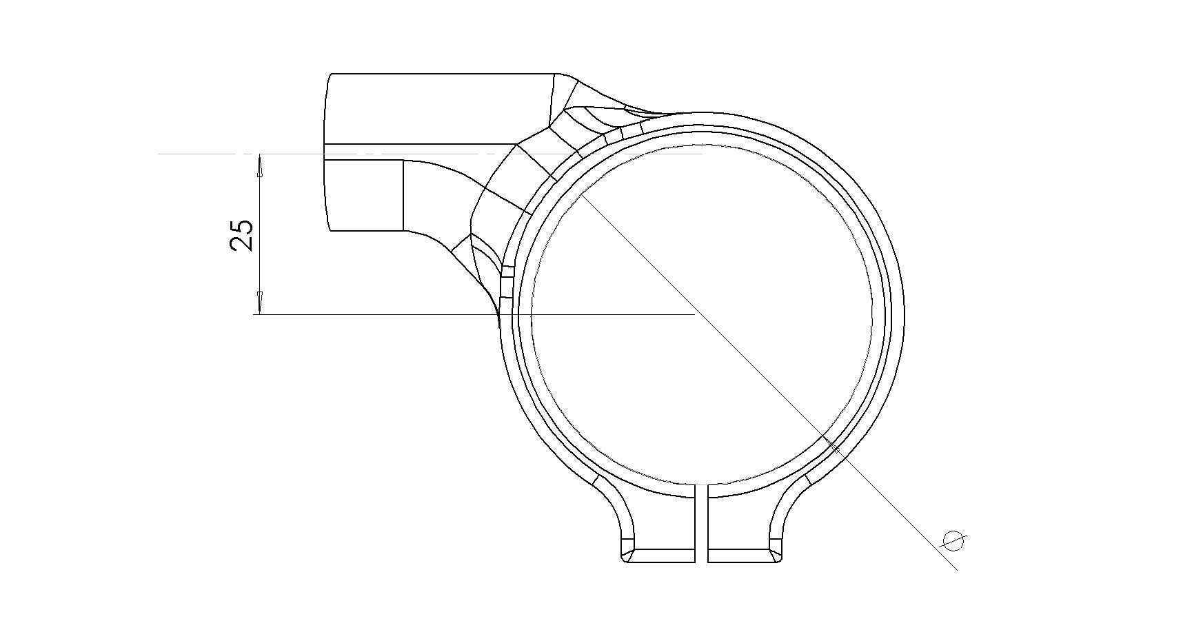 Lenker Offset 25 Spider Racing Ducati Panigale V4/S/R (18-24) 50.25.53