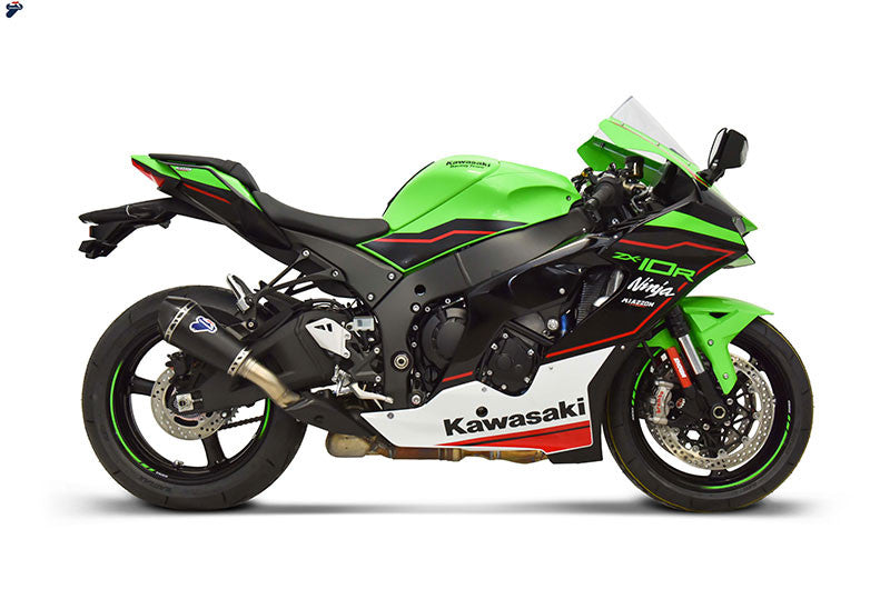Kit d'échappement Termignoni Slip-On conique noir Kawasaki ZX-10 R/RR (21-25) 