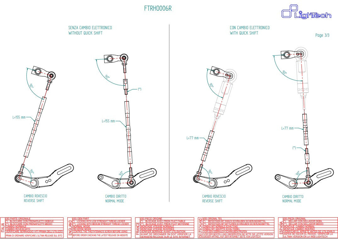 Sistema de escape R LighTech Honda CBR 1000 RR (08-19) FTRHO006R 