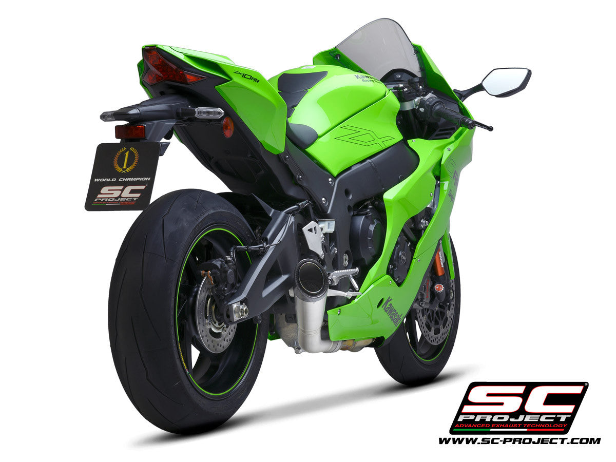 SC-Project Slip-On S1 + KAT-Ersatzrohr Kawasaki ZX-10 R/RR (21-26) K38A-DET41T